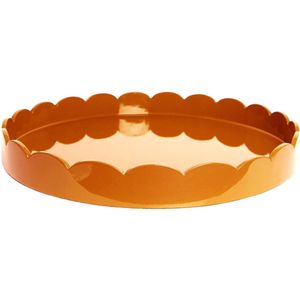 Addison Ross - Dienblad Orange Sint-jakobsschelp rond 50cm - Serveerplateaus