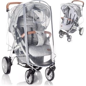 Universele Regenhoes voor Buggy - Waterdichte Bescherming met Ritssluiting en Contactraampje
