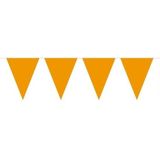 3x Mini vlaggenlijn / slinger - oranje - 300 cm