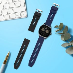 kwmobile 2x armband geschikt voor Huawei Watch Buds - Bandjes voor fitnesstracker in zwart / donkerblauw