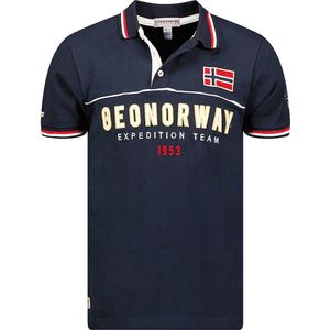 Polo Shirt Heren Blauw Geographical Norway Expedition Kerato - M