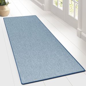 Karat Tapijtloper - Vloerkleed - Sabang - Sisal uiterlijk - Blauw - 80 x 200 cm