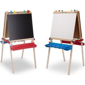 Melissa & Doug Luxe staande schildersezel | Kunst en Knutselen, schoolbord, whiteboard | Geweldig Cadeau voor meisjes en jongens | Van 3 jaar