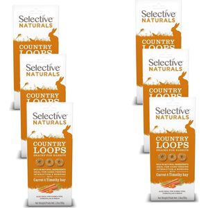 Supreme Selective Naturals Country Loops - Knaagdiersnack - 6 x 80 g
