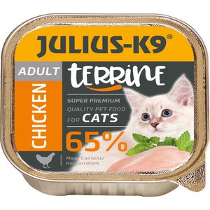 Julius K9 - Kattenvoer - Pate - Natvoer - Adult - Chicken - 10 x 100g