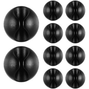 10 stuks zelfklevende kabelhouders voor kabelbevestiging - Multifunctionele kabelgeleiding en organizer met kabelclips
