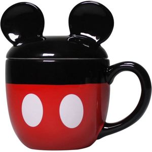 Disney - Mickey Mouse vormige mok met deksel - 425ml