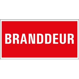 Branddeur bord 100 x 50 mm