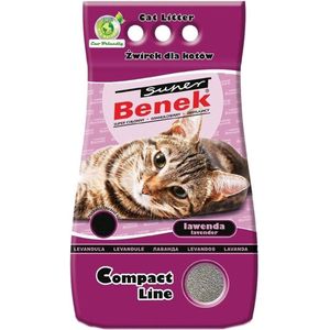 Kattenbakvulling Super Benek Compact Lawenda Grijs 25 L