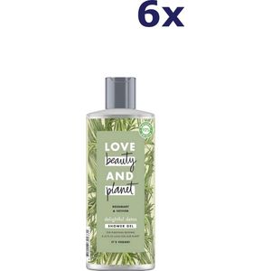 Love Beauty and Planet Rosemary & Vetiver Douchegel - 6 x 500 ml