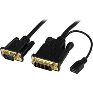 StarTech.com 1,8 m lange DVI naar VGA actieve converterkabel DVI-D naar VGA adapter 1920x1200