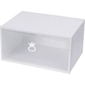 Buxibo - Opvouwbare Schoenenkast - 24 Transparante Schoenendozen - Show Box - kunststof - Opbergsysteem/ Organizer - Vouwbaar - Stapelbaar - Uitbreidbaar - 24 Paar Schoenen