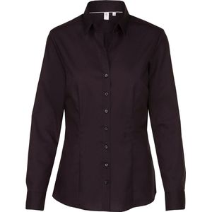 Seidensticker dames blouse slim fit - zwart - Maat: 34
