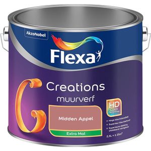Flexa - Creations Muurverf Extra Mat - Midden Appel - Mengverf - 2.5 Liter