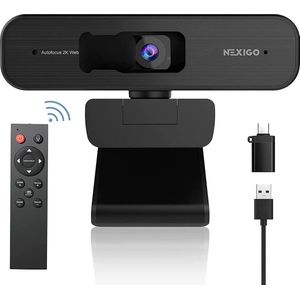 NexiGo - N940P 2K Zoombare Webcam - Sony Starvis Sensor, 3x Zoom