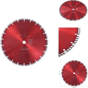 vidaXL Diamantschijf - Diamantschijven - Diamantzaagblad - Diamantzaagbladen - Diamantzaagblad met turbo 300 mm staal