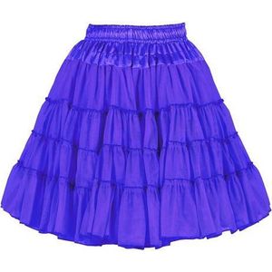 Luxe Petticoat - Donkerblauw - 2 Laags - Carnavalskleding - One Size - Volwassen Maat
