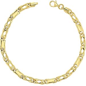 Juwelier Zwartevalk - 14 karaat gouden armband ZV 127/19cm