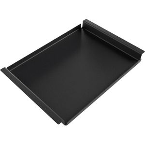 Dienblad Rechthoek | Zwart | Groot | Hocker | Industrieel | Metaal | Aluminium | Design | Gepoedercoat | Flip Tray | 62 × 44 × 5 cm