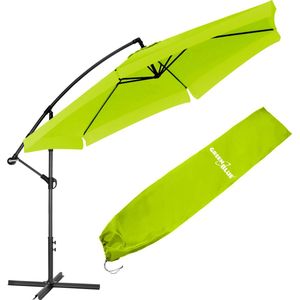 GreenBlue - Zweefparasol Ø 300cm - UV-bescherming - Licht Groen