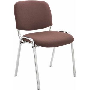 stoel Silvia - vergaderstoel - 100% polyurethaan - Bruin - Bezoekersstoel
