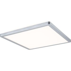 LED panel Atria Shine warm wit 293x293mm - vierkant - chroom mat - 3000 K - kunststof - plafondpaneel