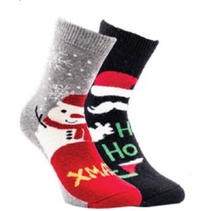 Kerst sokken winter - prijs per 2 paar - deels wol en elastan