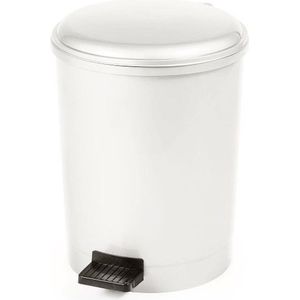 Pedaalemmer - prullenbak - vuilbak - afvalbak - Wit 20 Liter
