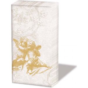 6 Pakjes papieren zakdoeken - Classic angels gold