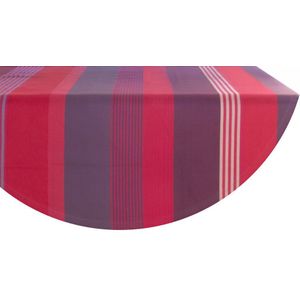 Kleurmeester.nl | Rond tafelkleed rood met coating - Katoen | ø 120 cm | kerst tafellinnen