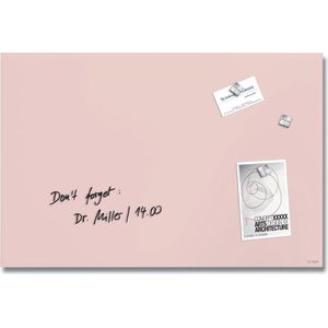 Sigel glasmagneetbord - Artverum - 60x40cm - roze - SI-GL514