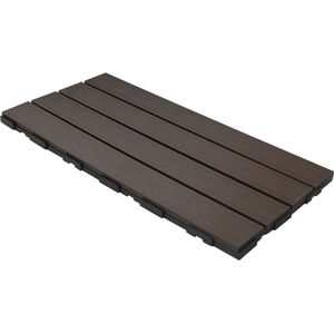 Terrastegel composiet co-extrusie Walnut click 30 x 60 cm