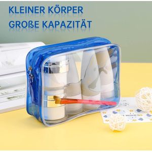 Duidelijke draagtas, grote transparante opslag make-up tassen 2 Stück
