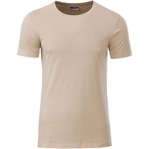 James and Nicholson - Heren Standaard T-Shirt (Beige)
