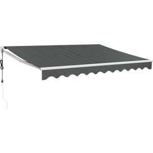 vidaXL - Luifel - elektrisch - uitschuifbaar - 3,5x2,5 - m - antracietkleurig
