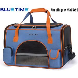 BlueTime - Draagtas Hond - Draagtas Kat - Hondentas - Kattentas - Transporttas Kat - Dieren draagtas - Reistas hond - Kat