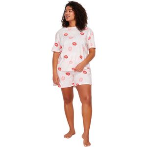 Trendyol Gebreide Pyjamaset Met Veelkleurig Patroon Tbbss24Ai00040