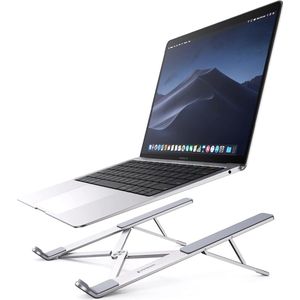 Laptop Standaard Draagbare Aluminium Laptop Stand Opvouwbaar 5 Niveaus in Hoogte Verstelbare Laptop Houder Compatibel met MacBook Pro Air Acer HP Lenovo Dell XPS, 8-17.3”