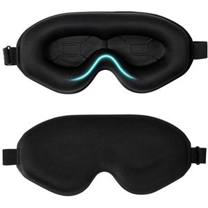 Blendura Slaapmasker, Slaapmaskers voor Heren Dames 3D-oogkassen en verstelbare elastische band Comfortabel slaapmasker Comfortabel lichtblokkerend oogmasker Slaapmasker voor op reis, 1 pak