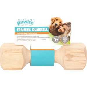 Pawise apporteerblok hout – Honden speelgoed en training – Medium - Drijvend
