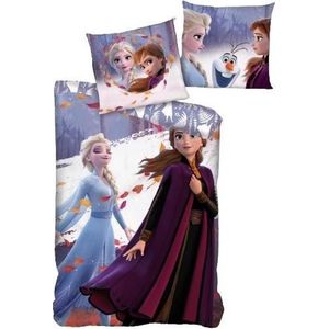 Disney Frozen Dekbedovertrek Nature - Eenpersoons - 140 x 200 cm - Polyester