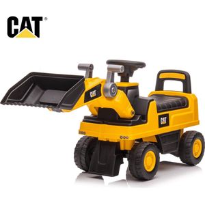 CAT Loader - Loopauto - Claxon - Beweegbare arm - 1 tot 3 jaar - met Opbergbox