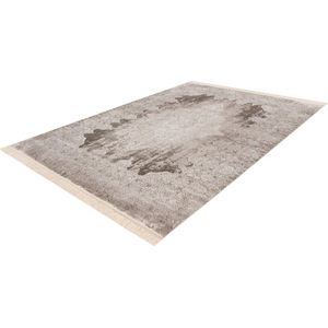 Pierre Cardin Elegance Lalee- Vintage - Super zacht - Shinny - acryl vicose - klassiek odern Vloerkleed – hotelsjiek - design tapijt fraai – 3D Karpet - 120x170- zilver