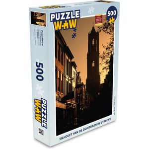 Puzzel Utrecht - Toren - Silhouette - Legpuzzel - Puzzel 500 stukjes