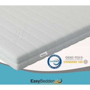 Easy Bedden Bamboe Tencel Topmatras - 120x200 - Hotel Topper HR Koudschuim -Medium - Hybrid - Topdekmatras - circa 9 cm - Afritsbaar Wasbaar Tijk -Topper Hotel XL - Anti Bacterieel - CertiPUR® en Okoetex gecertificeerd