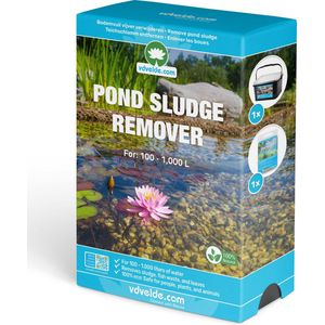 vdvelde.com - Bodemvuil Vijver Verwijderen Pakket - S - 100 tot 1.000 L - Vijverslib verwijderaar voor 100 tot 1.000 L - 100% eco: vijver schoonmaken - Veilig voor mens, plant en dier