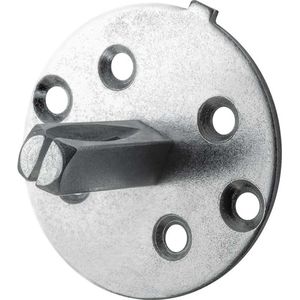 Knopvastzetter - Verzinkt - Staal - GPF - Knopvastzetter paddenstoelknop ronde plaat