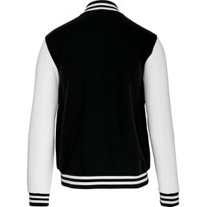 Kariban College jacket unisex K497 - Black / White - XS