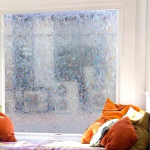 Glaswereld-Raamfolie HR++60x2000cm-Zonwerend en Isolerend-Statisch-Regenboog Scherven