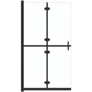 Inklapbare Inloopdouchewand 80x190 cm ESG-glas Inloopdouche - Douchewand - Glazen Douchedeur - Douche Cabine - Badkamer Accessoires
